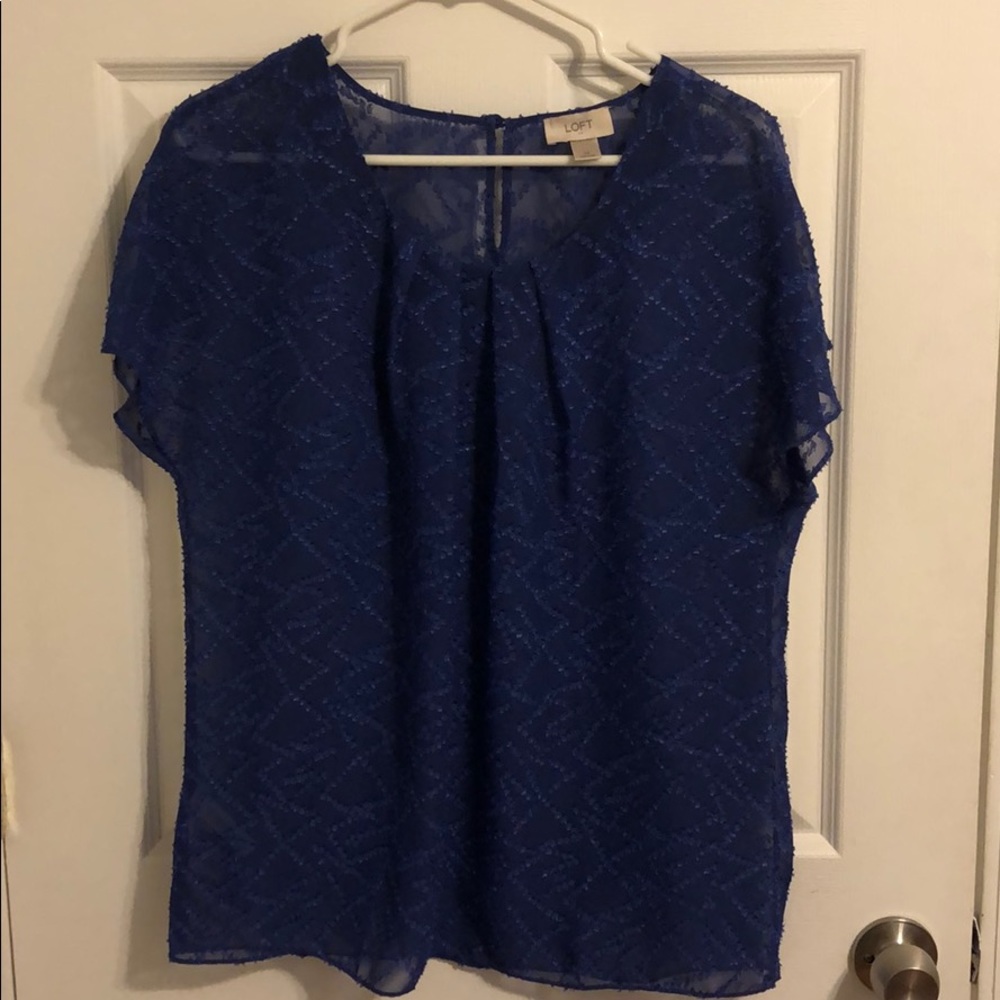 Blue Loft blouse